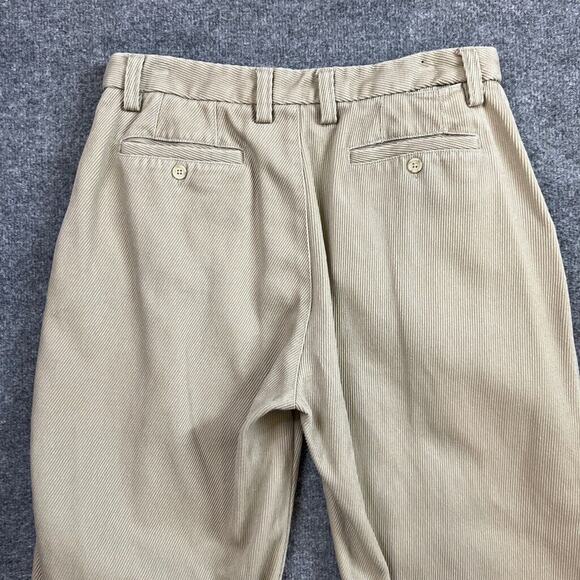 Vintage The Territory Ahead Pants Mens 34 Beige Cotton Flat Front Relaxed Fit - Picture 9 of 11